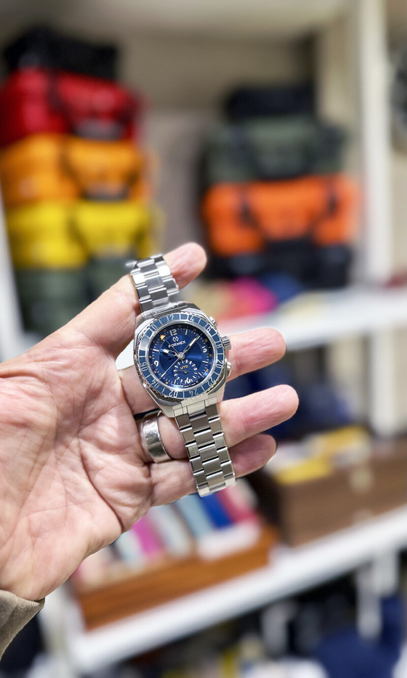 FORMEX (Swiss) Stratos Blue 41mm UTC Automatic Watch ETA Top Grade Cal. 2892 On Steel Bracelet - Image 11