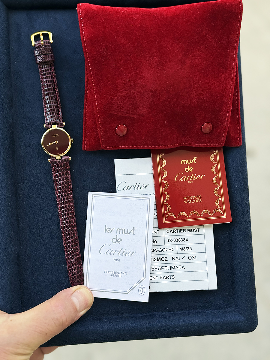 Cartier (Swiss) Ref. 18 038384 VLC Yellow GP 925 Silver